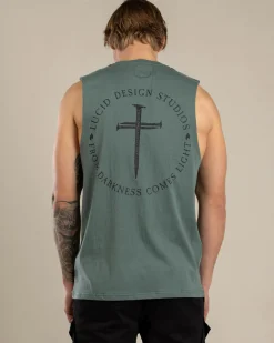 Tops & T-Shirts*Lucid Fray Muscle Tank Green