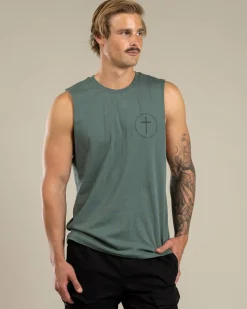 Tops & T-Shirts*Lucid Fray Muscle Tank Green