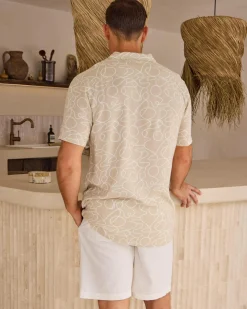 Tops & T-Shirts*Lucid Freehand Short Sleeve Shirt Tan