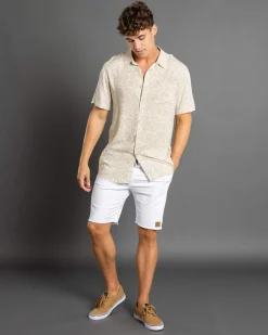 Tops & T-Shirts*Lucid Freehand Short Sleeve Shirt Tan