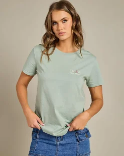 Tops*Unit Frontier Regular Fit T-Shirt Sage Green