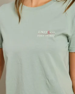 Tops*Unit Frontier Regular Fit T-Shirt Sage Green