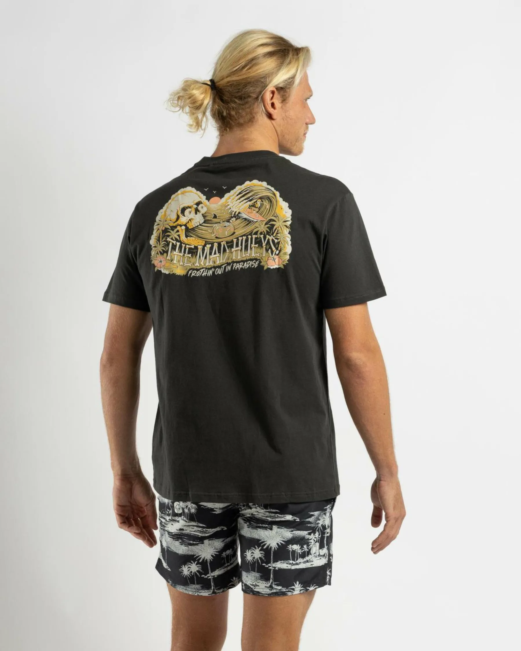Tops & T-Shirts*The Mad Hueys Frothin Out T-Shirt Vintage Black