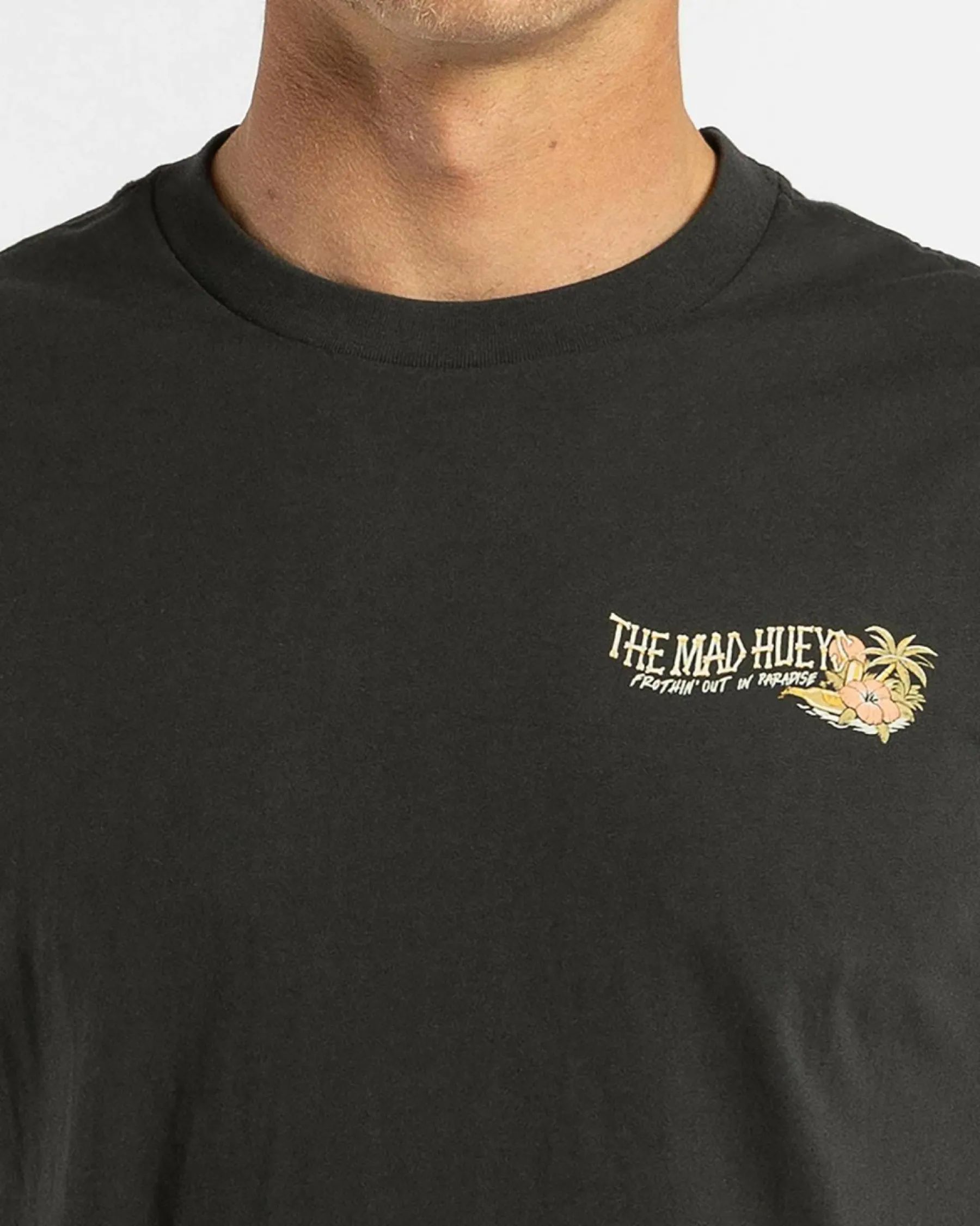 Tops & T-Shirts*The Mad Hueys Frothin Out T-Shirt Vintage Black
