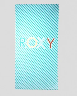 Beach Accessories & Towels*Roxy Fun And Adventure Towel Beach Glass Mini Stripe