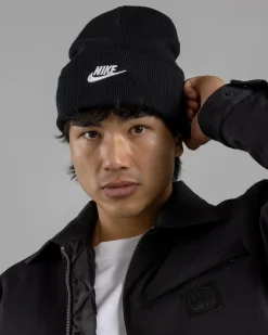 Headwear*Nike Futura Peak Beanie Black/white