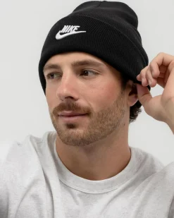 Headwear*Nike Futura Peak Cuff Beanie Black/white