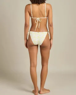 Bikinis*Topanga Gabby Classic Tie Bikini Bottom White/banana