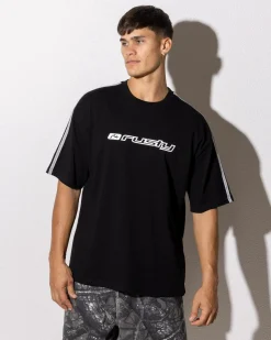 Tops & T-Shirts*Rusty Gaffa Taped Short Sleeve T-Shirt Black
