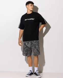 Tops & T-Shirts*Rusty Gaffa Taped Short Sleeve T-Shirt Black