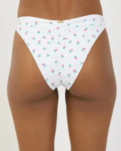 Bikinis*Topanga Gale Cheeky Bikini Bottom White/pink