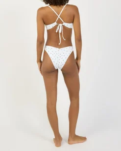 Bikinis*Topanga Gale Cheeky Bikini Bottom White/pink