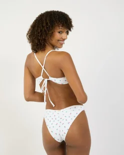 Bikinis*Topanga Gale Underwire Bikini Top White/pink