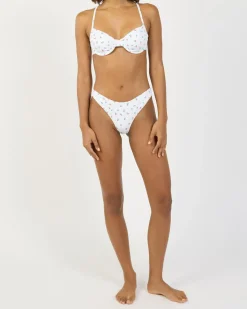 Bikinis*Topanga Gale Underwire Bikini Top White/pink