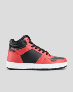 2 For Shoe Deals|Sneakers*Lucid Gamma 2 High Top Shoes Red/black