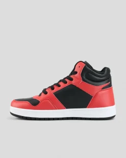 2 For Shoe Deals|Sneakers*Lucid Gamma 2 High Top Shoes Red/black