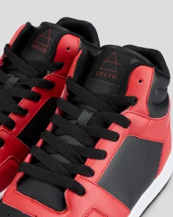 2 For Shoe Deals|Sneakers*Lucid Gamma 2 High Top Shoes Red/black