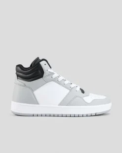 2 For Shoe Deals|Sneakers*Lucid Gamma 2 High Top Shoes White/grey/black