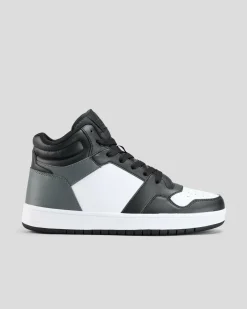 2 For Shoe Deals|Sneakers*Lucid Gamma 2 High Top Shoes Black/white/grey
