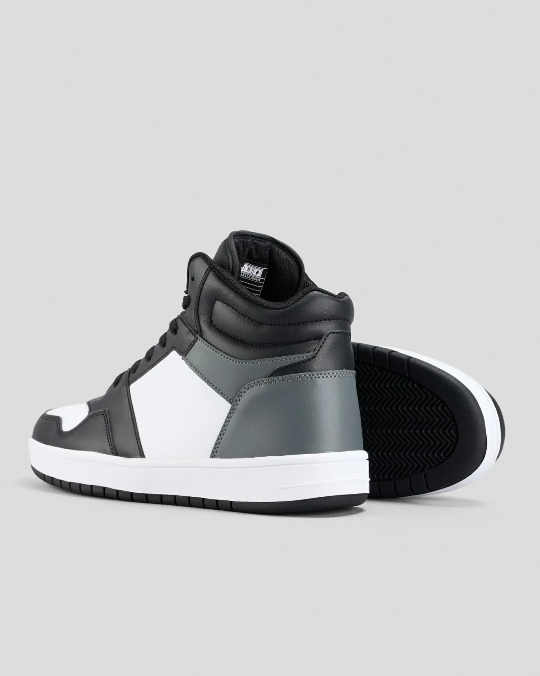 2 For Shoe Deals|Sneakers*Lucid Gamma 2 High Top Shoes Black/white/grey