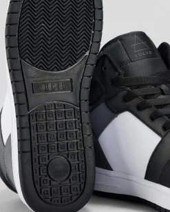 2 For Shoe Deals|Sneakers*Lucid Gamma 2 High Top Shoes Black/white/grey