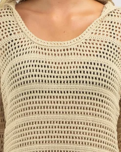 Beach Covers & Overswim*Topanga Gemini Crochet Cover Up Sand