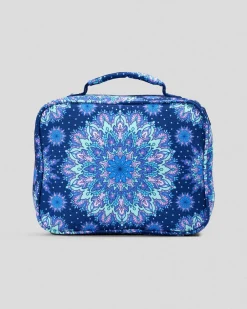 Bottles & Lunch Boxes*Mooloola Gemini Lunch Box Purple Print