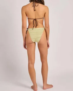 Bikinis*Topanga Gemma Classic Tie Bikini Bottom Banana/espresso
