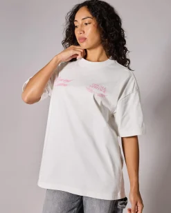 Tops*Nena & Pasadena Gentlemen Raptor Oversized T-Shirt Natural White