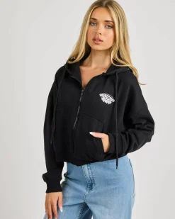 Jumpers & Hoodies*Volcom Get Up Zip Through Hoodie Black