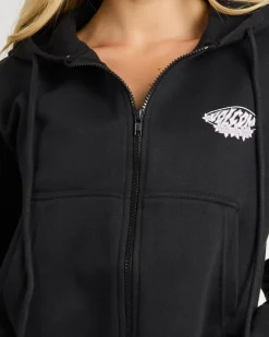 Jumpers & Hoodies*Volcom Get Up Zip Through Hoodie Black
