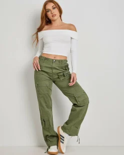 Bottoms*Ava And Ever Gia Pants Khaki