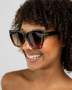 Sunglasses*Indie Eyewear Gianni Sunglasses Black To Tort/gd Brown