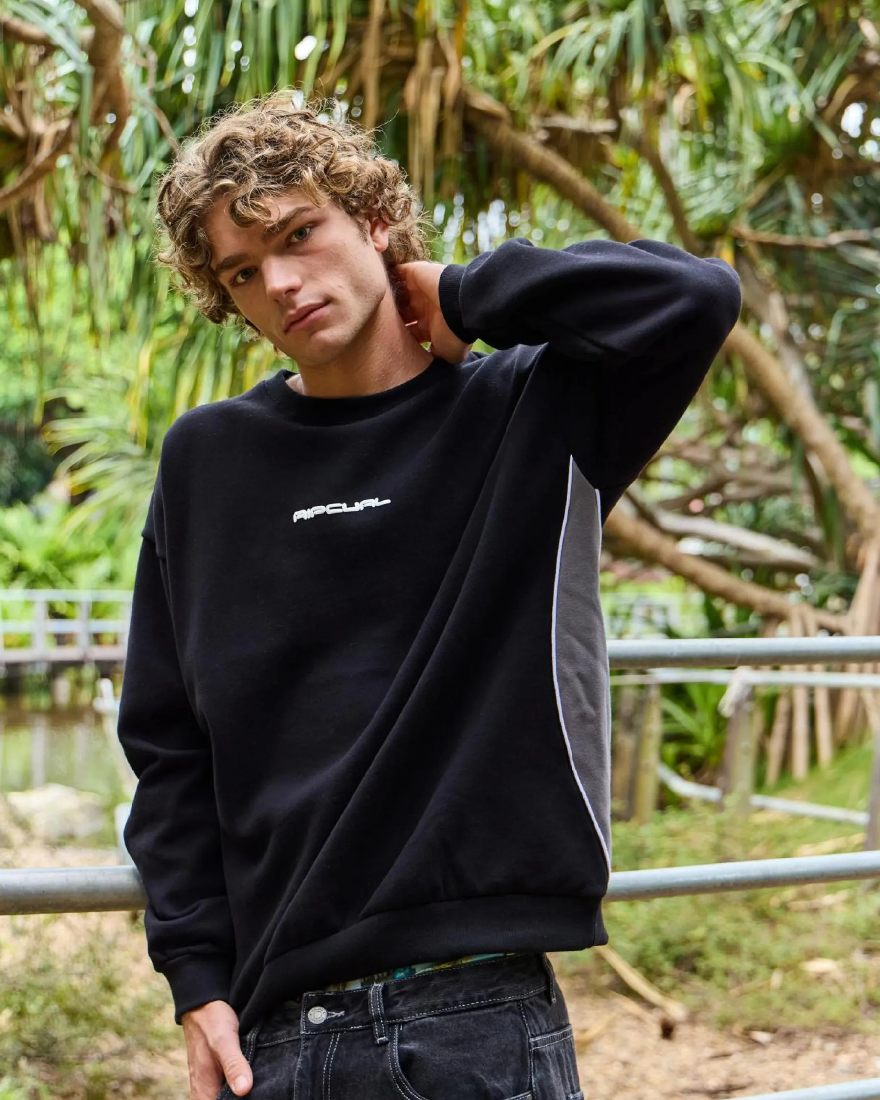 Hoodies & Sweatshirts*Rip Curl Giant Prawn Crew Sweatshirt Black