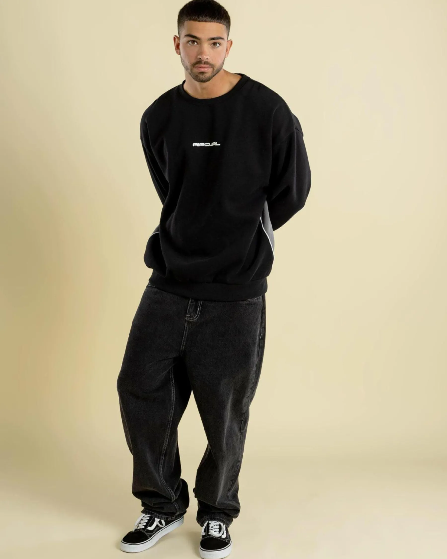 Hoodies & Sweatshirts*Rip Curl Giant Prawn Crew Sweatshirt Black