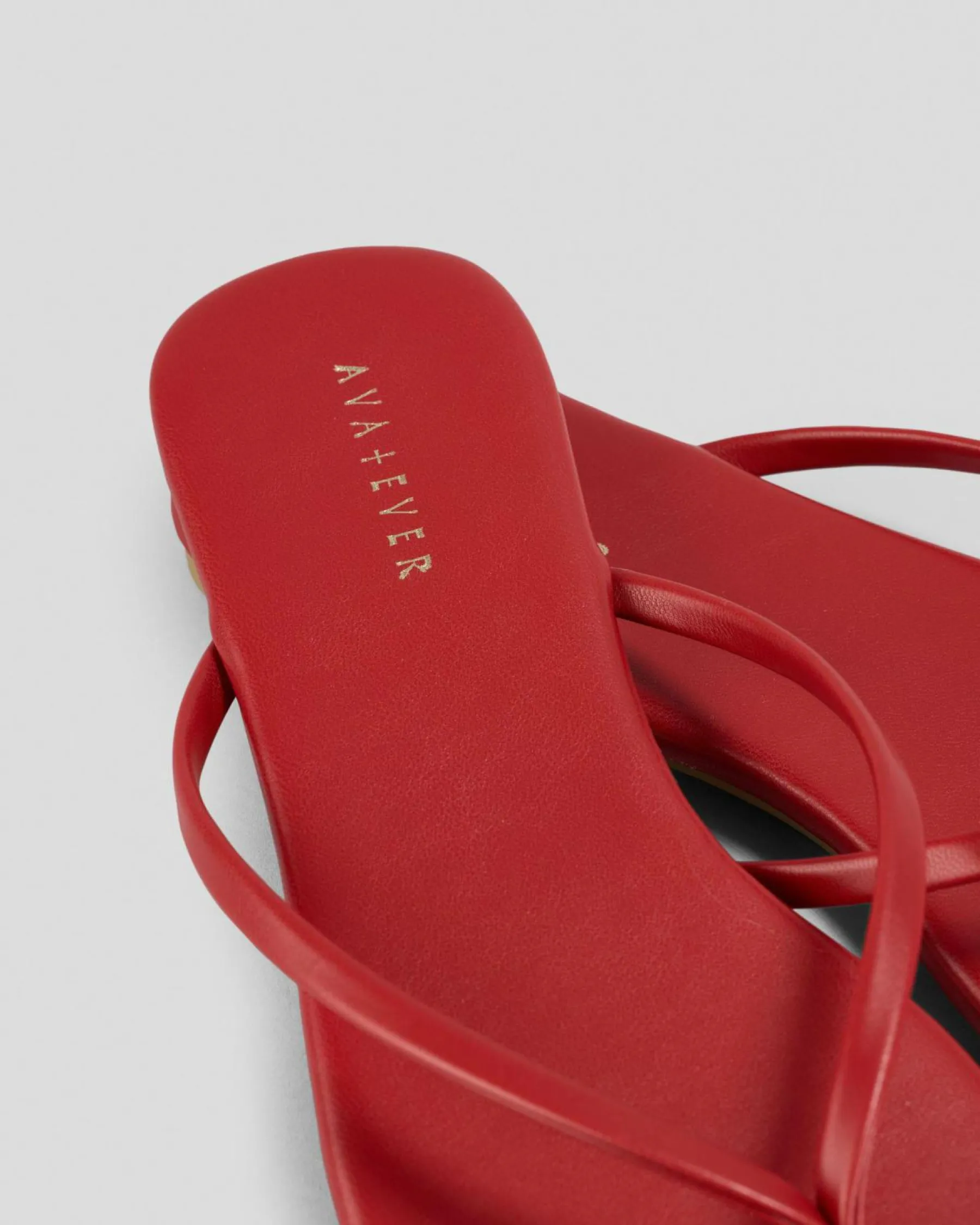 Slides*Ava And Ever Gigi Thong Slide Sandals Garnet