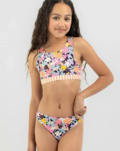 Outlet Girls' Above The Limits Crop Bikini Set Kids Bikinis