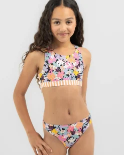 Outlet Girls' Above The Limits Crop Bikini Set Kids Bikinis