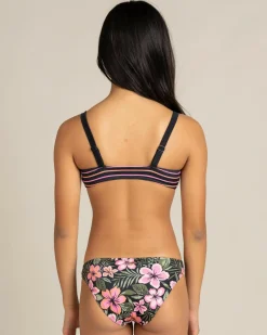 Girls' Active Floral Bralette Bikini Set Kids Bikinis
