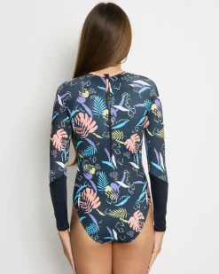 Surf|Wetsuits & Surfsuits*Roxy Girls' Active Long Sleeve Surfsuit Anthracite Active Rg