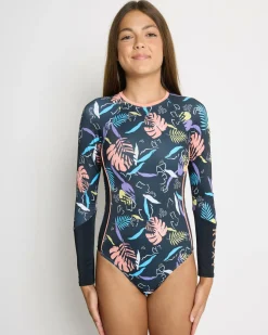 Surf|Wetsuits & Surfsuits*Roxy Girls' Active Long Sleeve Surfsuit Anthracite Active Rg