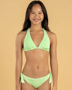 Bikinis*Topanga Girls' Akina Triangle Bikini Set Pistachio
