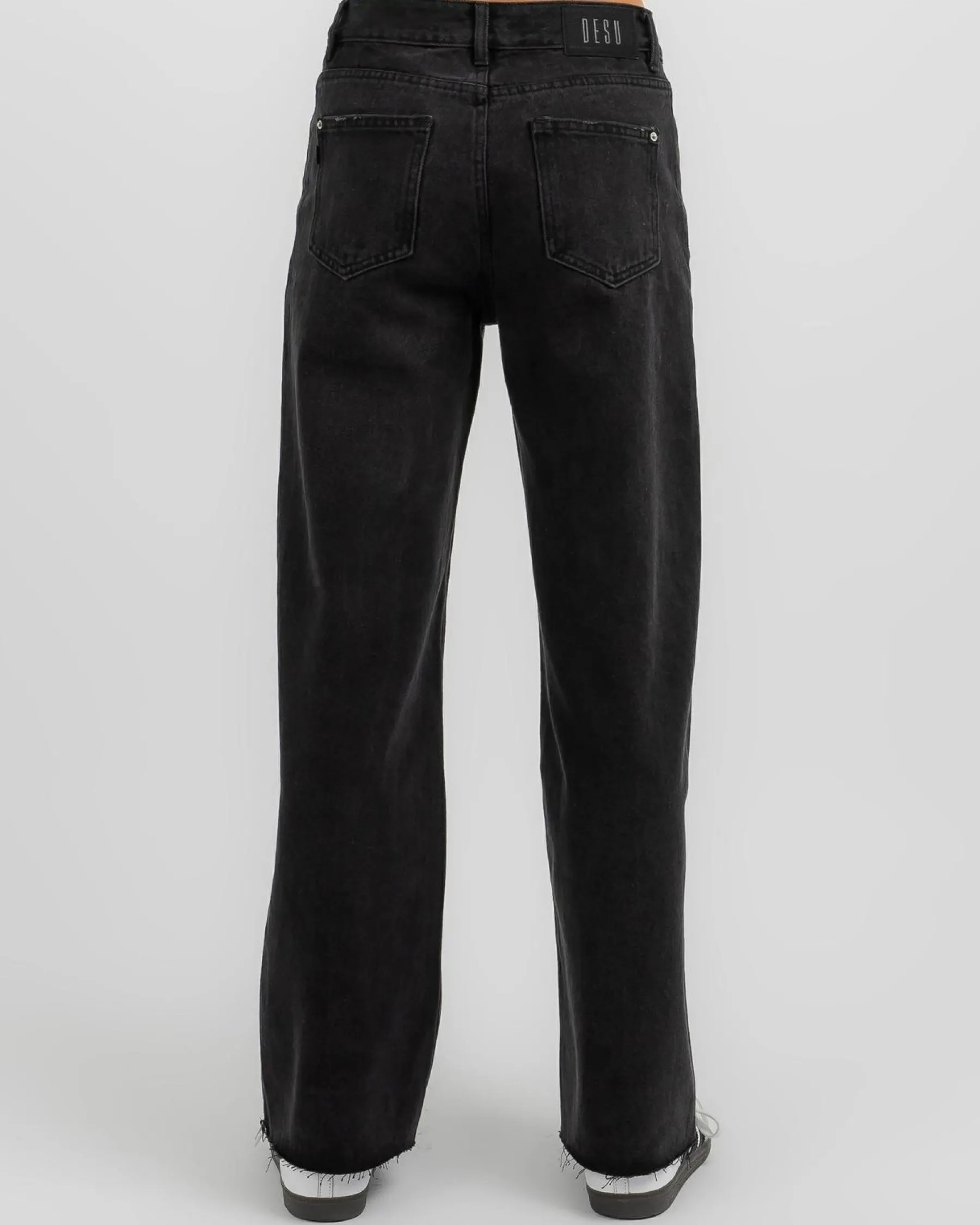 Jeans|Bottoms*DESU Girls' Alice Straight Leg Jeans Washed Black