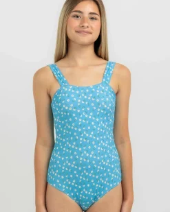 One Pieces*Kaiami Girls' Alison One Piece Swimsuit Blue