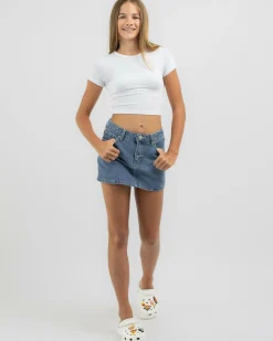 Denim|Bottoms*DESU Girls' Allegra Denim Skort Dark Mid