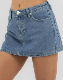 Denim|Bottoms*DESU Girls' Allegra Denim Skort Dark Mid