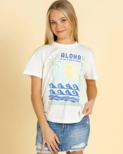 Tops*Rip Curl Girls' Aloha Hotel Relaxed T-Shirt Bone
