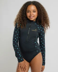 Surf|Wetsuits & Surfsuits*Topanga Girls' Amelia Surfsuit Black/blue