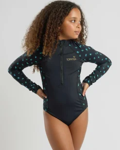 Surf|Wetsuits & Surfsuits*Topanga Girls' Amelia Surfsuit Black/blue