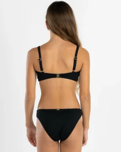 Bikinis*Topanga Girls' Antonia Bandeau Bikini Set Black